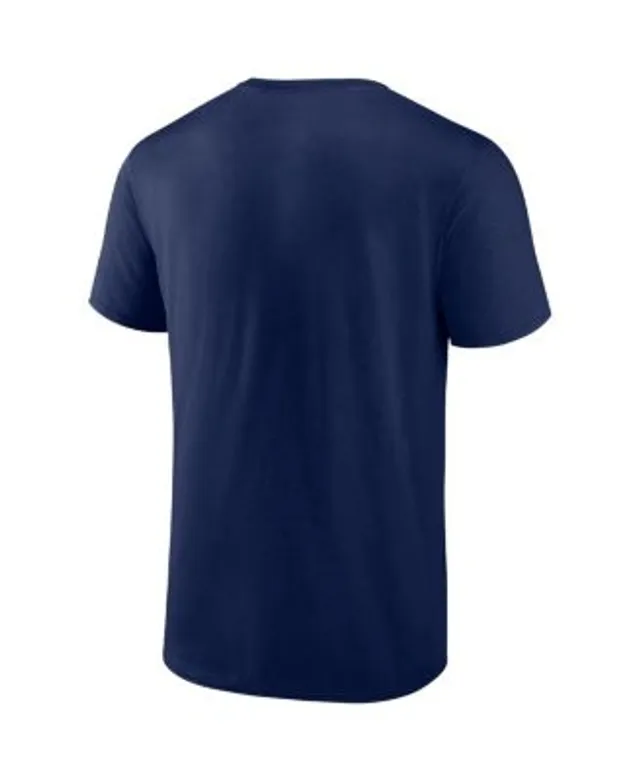 Men's Fanatics Branded Navy/Gray Atlanta Braves Big & Tall Colorblock T-Shirt