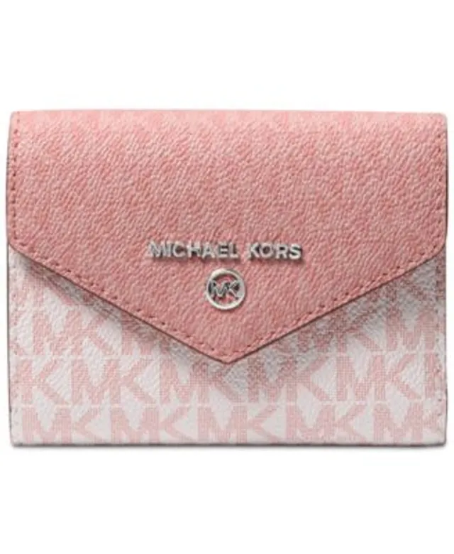 Michael Kors Signature Jet Set Charm Black Multi Small Envelope Tri-Fold  Wallet