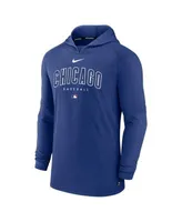 Chicago Cubs New Era Women's Performance Pullover Hoodie - Royal/Red XL