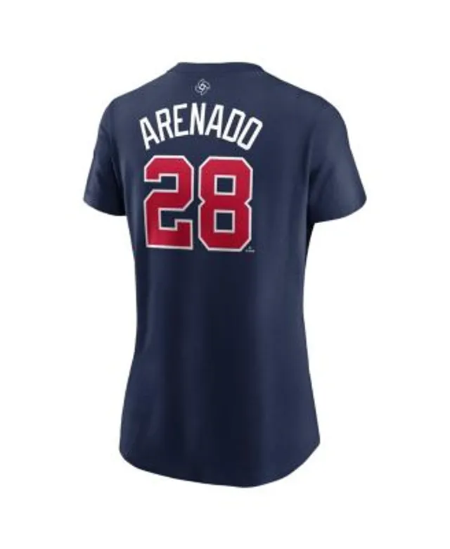 Women's Nike Nolan Arenado Navy St. Louis Cardinals Name & Number T-Shirt