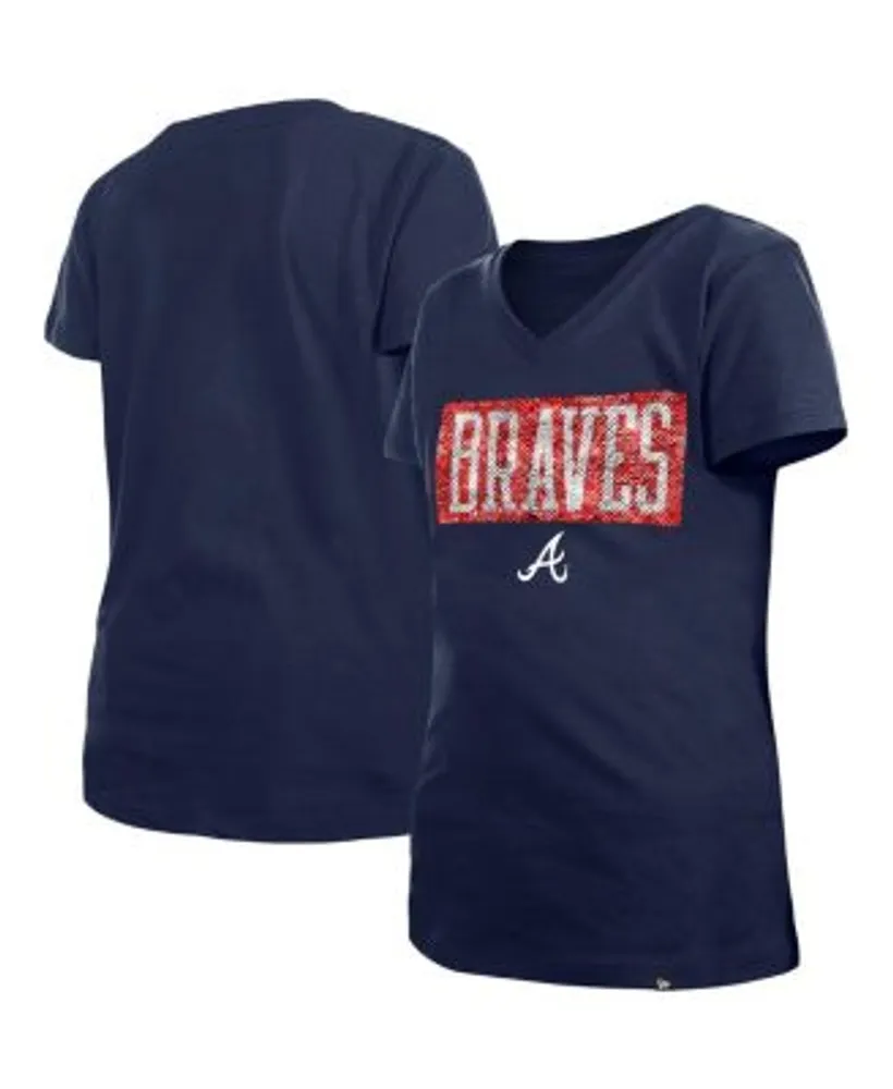 Youth Navy Atlanta Braves T-Shirt 