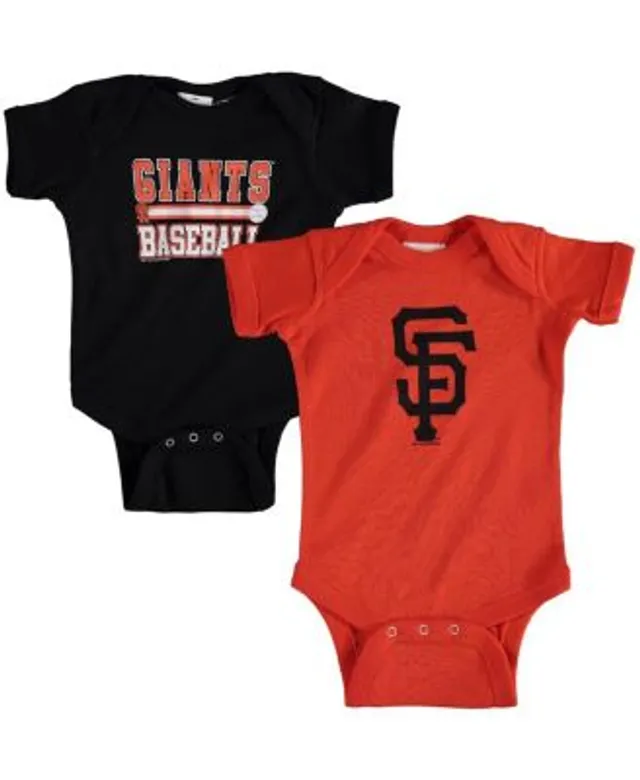 Outerstuff Newborn & Infant Black/Heathered Gray San Francisco Giants Scream & Shout Two-Pack Bodysuit Set