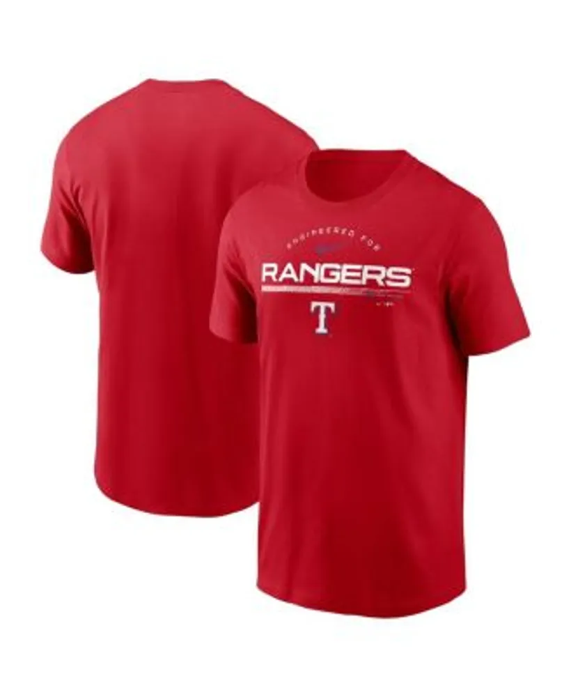 Texas Rangers Baseball Red Dri Fit Nike Sz Med Short SLV T-Shirt