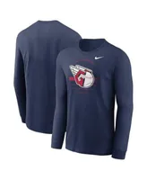 Men's Nike Navy Houston Astros Over Arch Performance Long Sleeve T-Shirt 