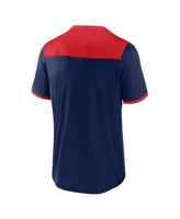 Men's Nike Red/Navy Cleveland Indians Cooperstown Collection V-Neck Pullover