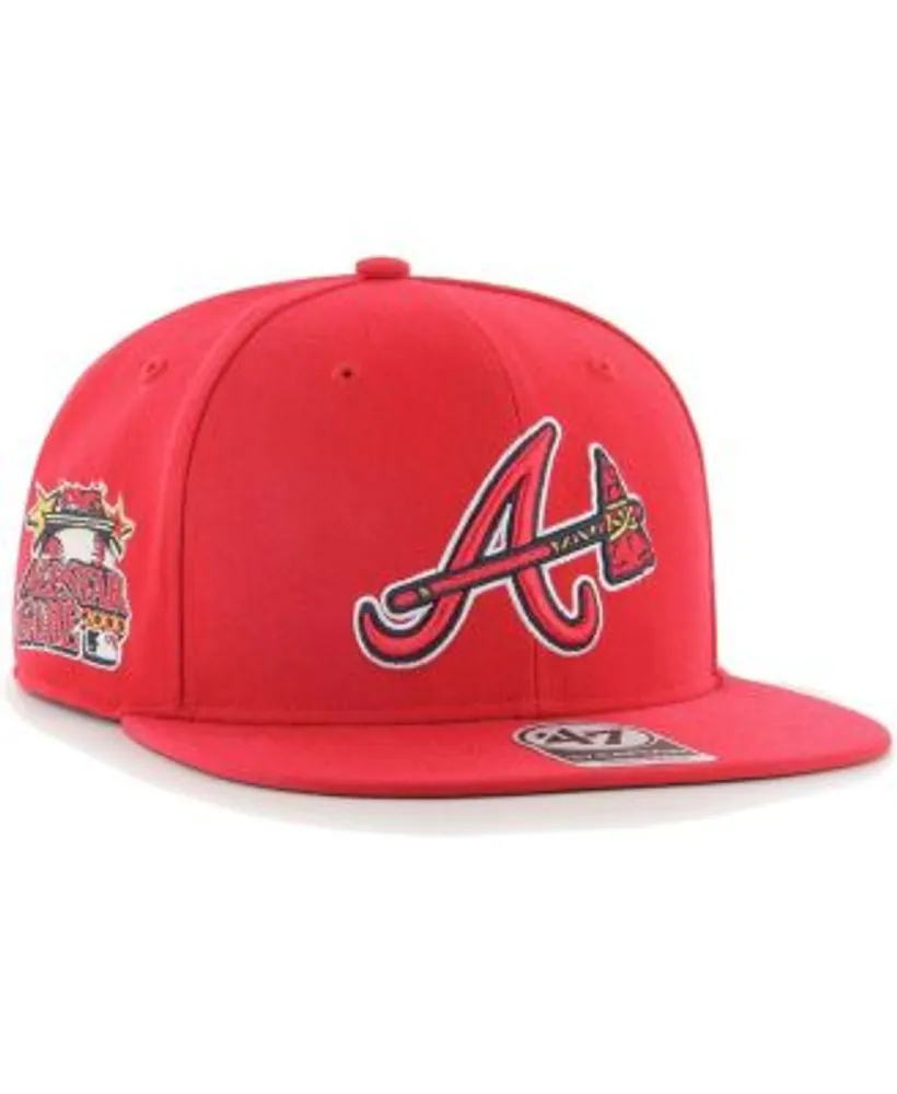 47 Brand Men's Red Atlanta Braves 2000 MLB All-Star Game Sure Shot Captain  Snapback Hat