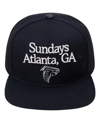 Men's Pro Standard Black Atlanta Falcons Stacked Snapback Hat