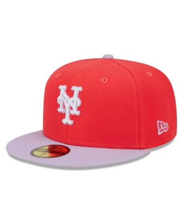 New Era Men's Red and Lavender Houston Astros Spring Color Two-Tone 59FIFTY  Fitted Hat