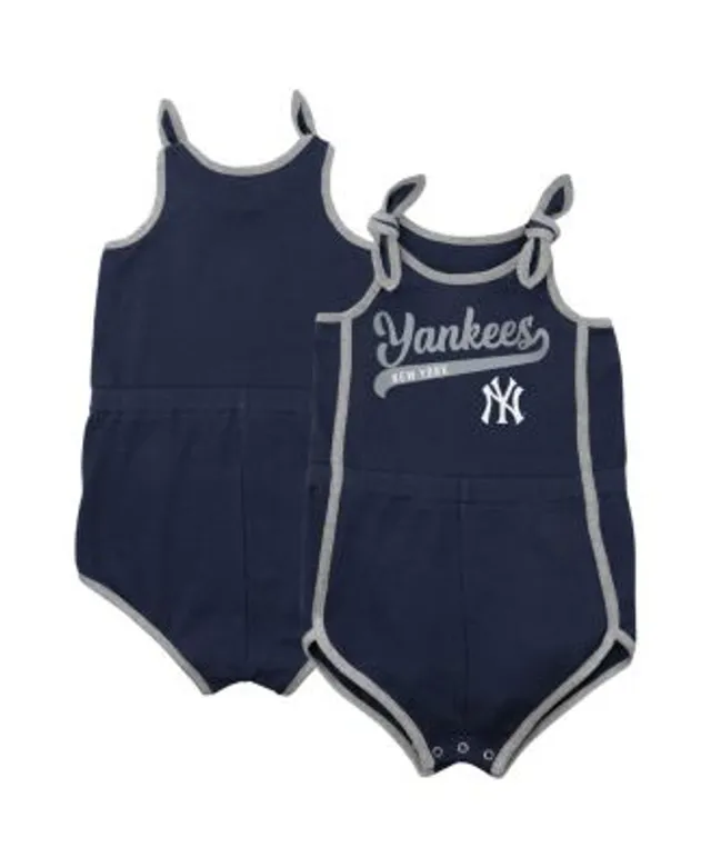 Outerstuff Girls Newborn & Infant Navy New York Yankees 3-Piece Home Plate Bodysuit Bib & Booties Set