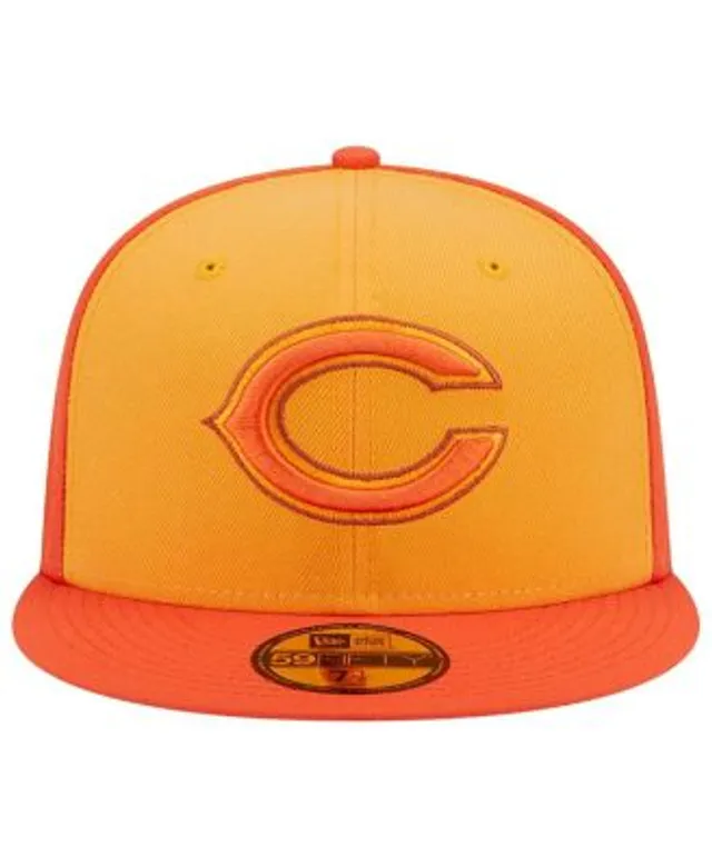 Men's New Era Black Chicago Bears Logo Color Dim 59FIFTY Fitted Hat