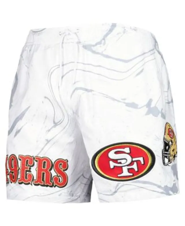 Pro Standard Men's White Miami Dolphins Allover Marble Print Shorts