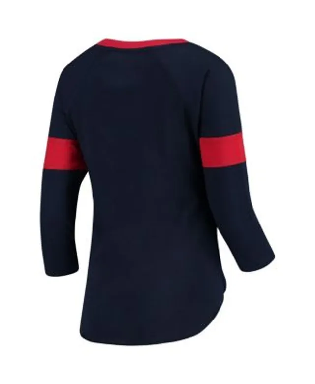 Cleveland Indians Women's V-Neck 3/4 Sleeve