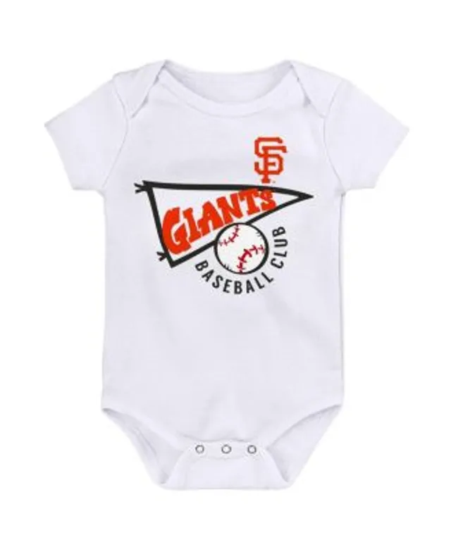 Houston Astros Newborn & Infant Biggest Little Fan 3-Pack Bodysuit Set -  Orange/White/Heather Gray