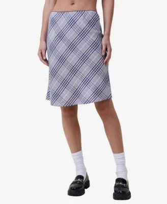 Women's Picot Slip Knee Length Skirt