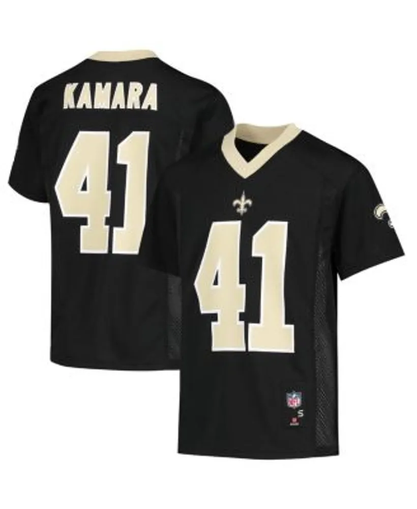 Outerstuff Youth Boys and Girls Alvin Kamara Black New Orleans Saints  Replica Player Jersey