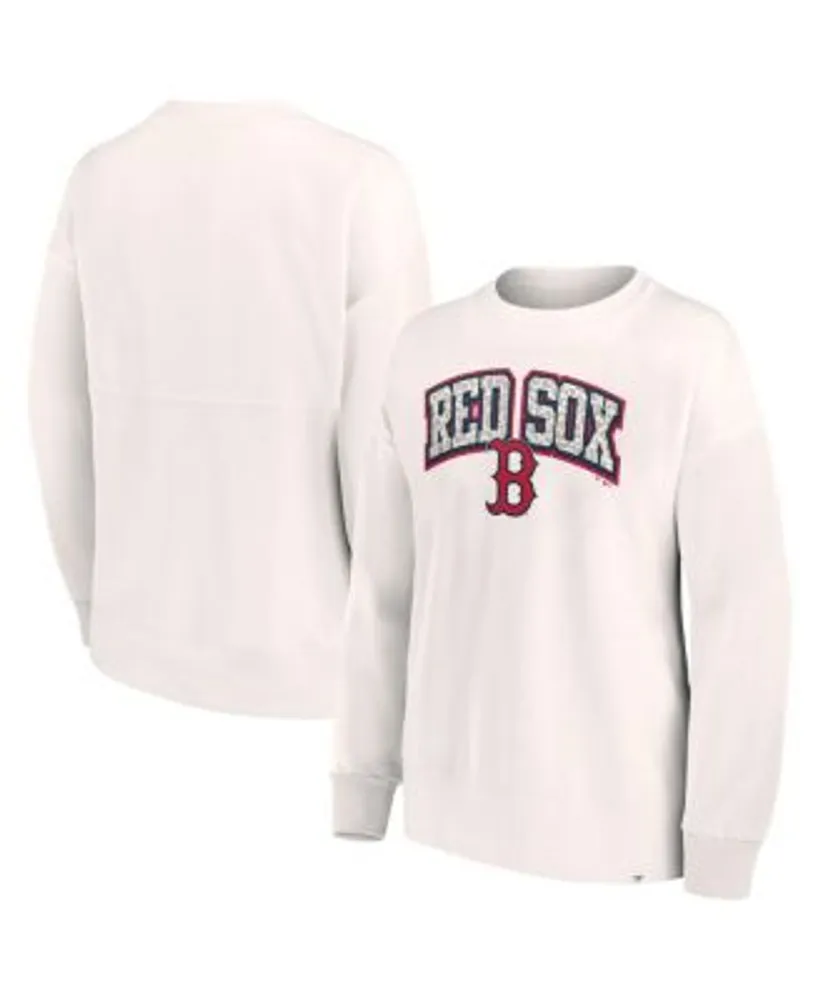 Fanatics Women's Branded Cream Boston Red Sox Leopard Pullover