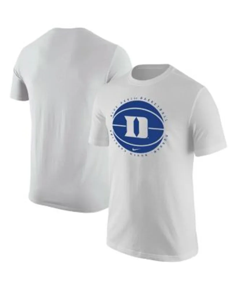 Men's Nike White Duke Blue Devils Basketball 90s Hoop Max T-Shirt