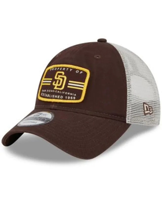 San Diego Padres '47 Backhaul Foam Trucker Snapback Hat - Brown