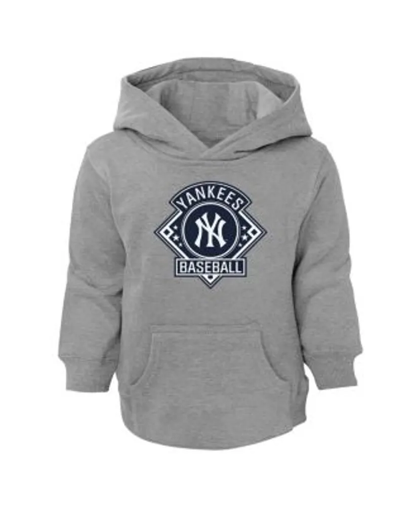 Outerstuff Youth Navy New York Yankees Wordmark Full-Zip Fleece Hoodie