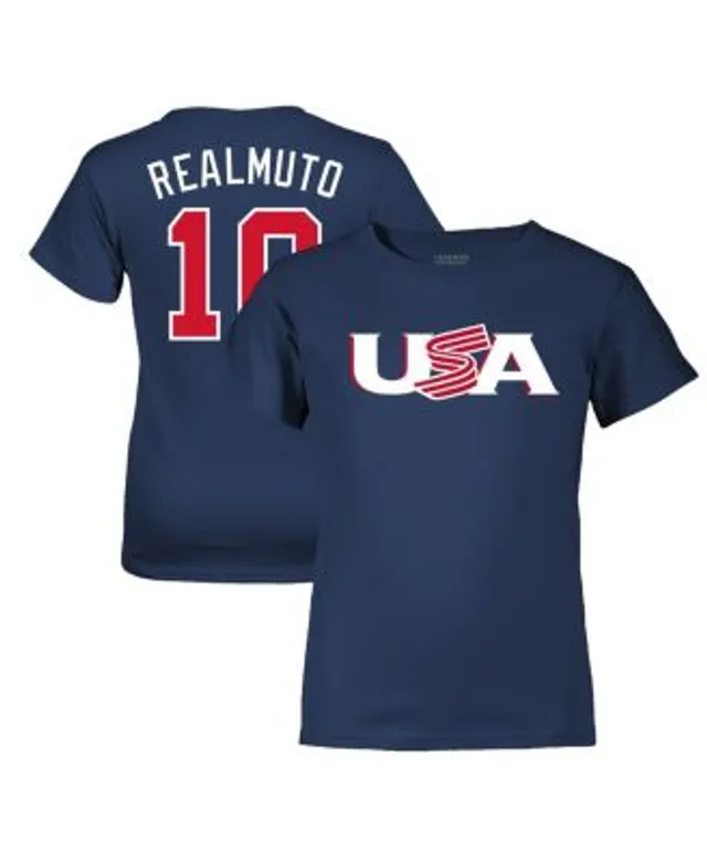 Nike Men's J.T. Realmuto Navy USA Baseball 2023 World Baseball Classic Name  and Number T-shirt - Macy's