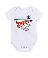 Houston Astros Newborn & Infant Biggest Little Fan 3-Pack Bodysuit Set -  Orange/White/Heather Gray