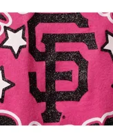 New Era Girl's Youth Pink Detroit Tigers Jersey Stars V-Neck T