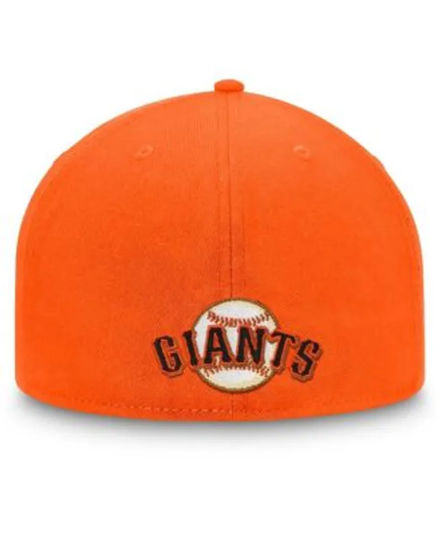 Men's Fanatics Branded Black/Orange San Francisco Giants Big Logo Two-Tone Snapback Hat