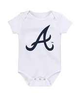 Infant Heather Gray/Red/White Cincinnati Reds Minor League Player Three-Pack Bodysuit Set