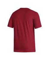 adidas Men's Louisville Cardinals Cardinal Red Fresh T-Shirt
