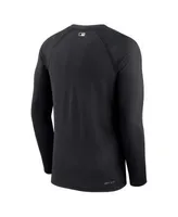 Chicago White Sox Nike Game Authentic Collection Performance Raglan Long  Sleeve T-Shirt - Gray/Black