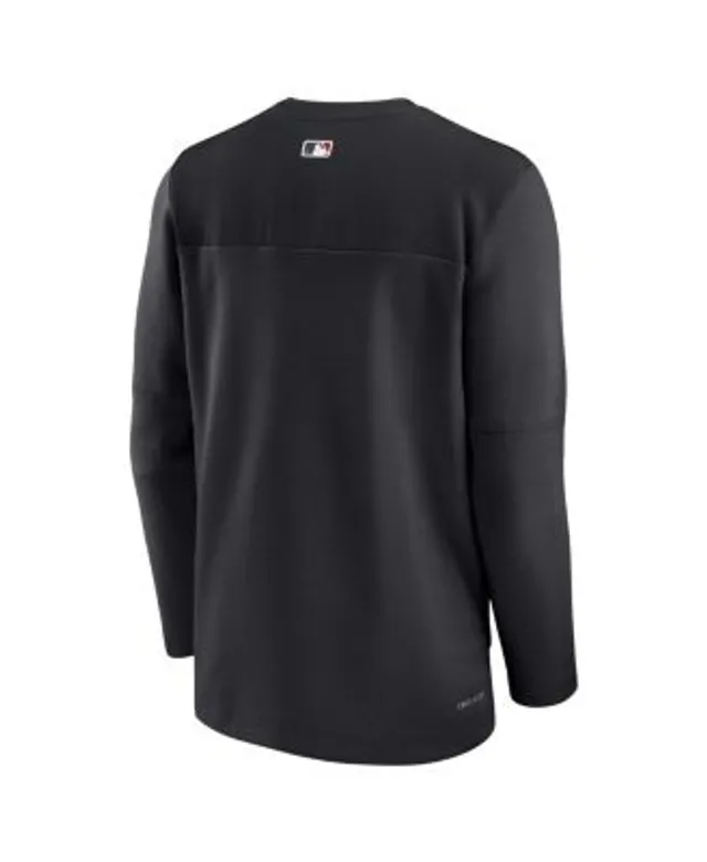 Men's Nike Gray/Black Miami Marlins Game Authentic Collection Performance Raglan Long Sleeve T-Shirt