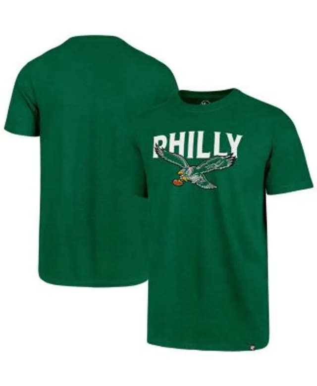 Men's New Era Midnight Green Philadelphia Eagles Current Raglan Long Sleeve T-Shirt Size: Medium