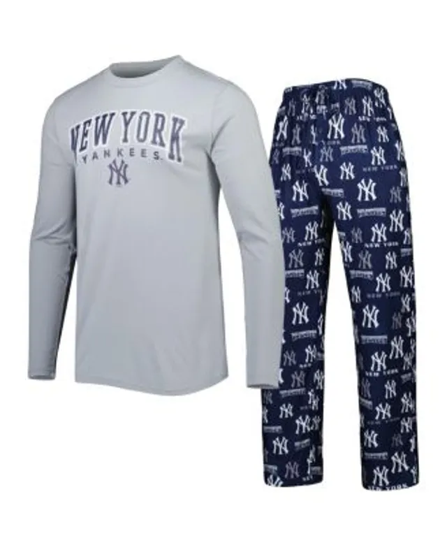 Men's New York Yankees Concepts Sport Navy/Gray Badge T-Shirt