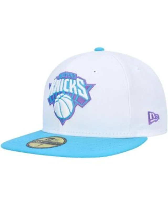 Men's New Era White Boston Celtics Vice Blue Side Patch 59FIFTY