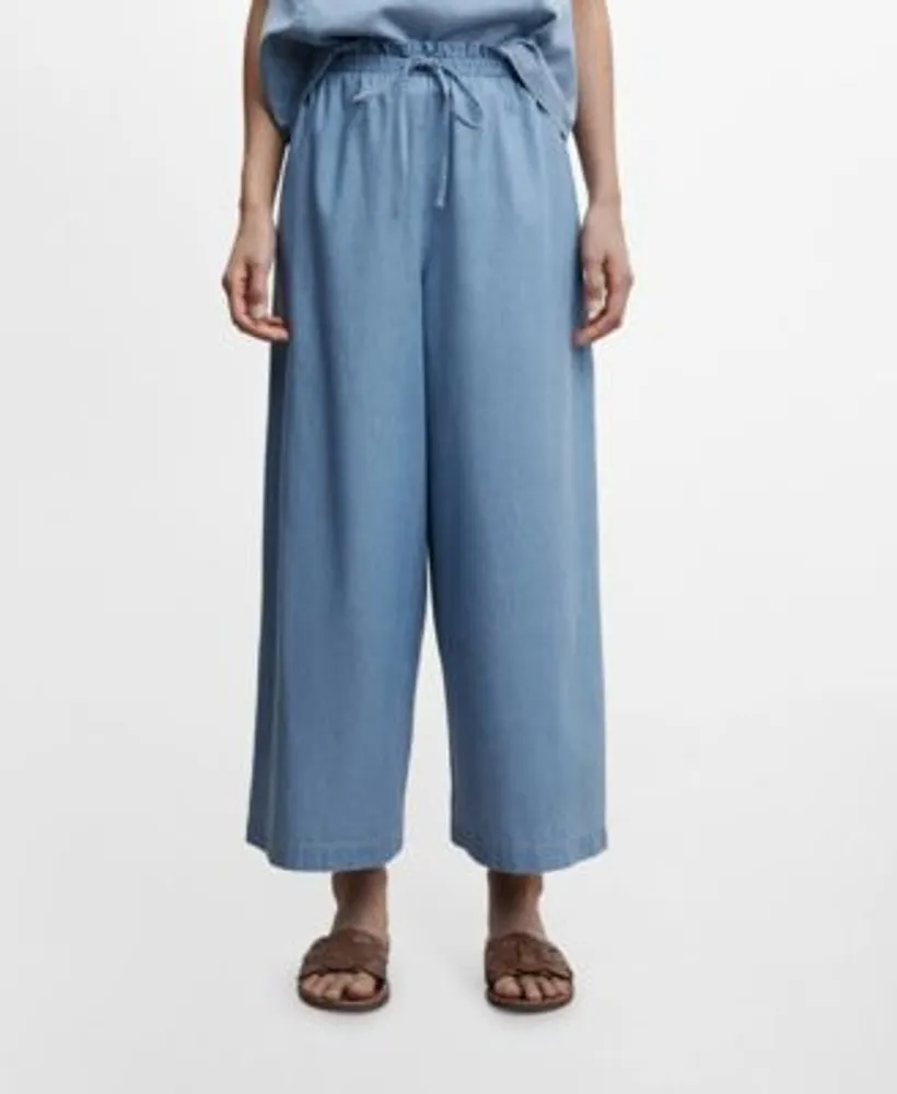 convergentie stoomboot complexiteit MANGO Women's Tencel Cotton Culotte Pants | Connecticut Post Mall