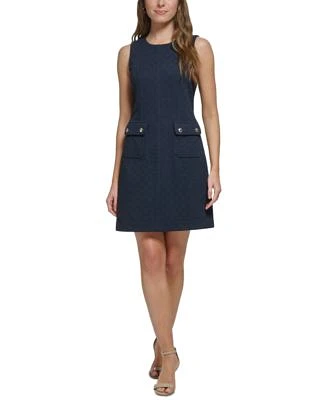 Petite Basketweave Sheath Dress