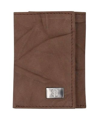 Men's San Francisco Giants Leather Trifold Wallet with Concho