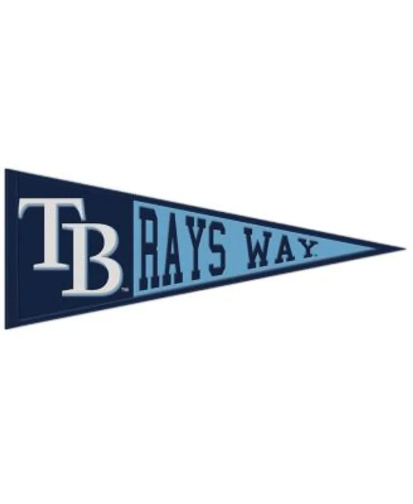 Tampa Bay Rays 12 Team Color Flag Sign