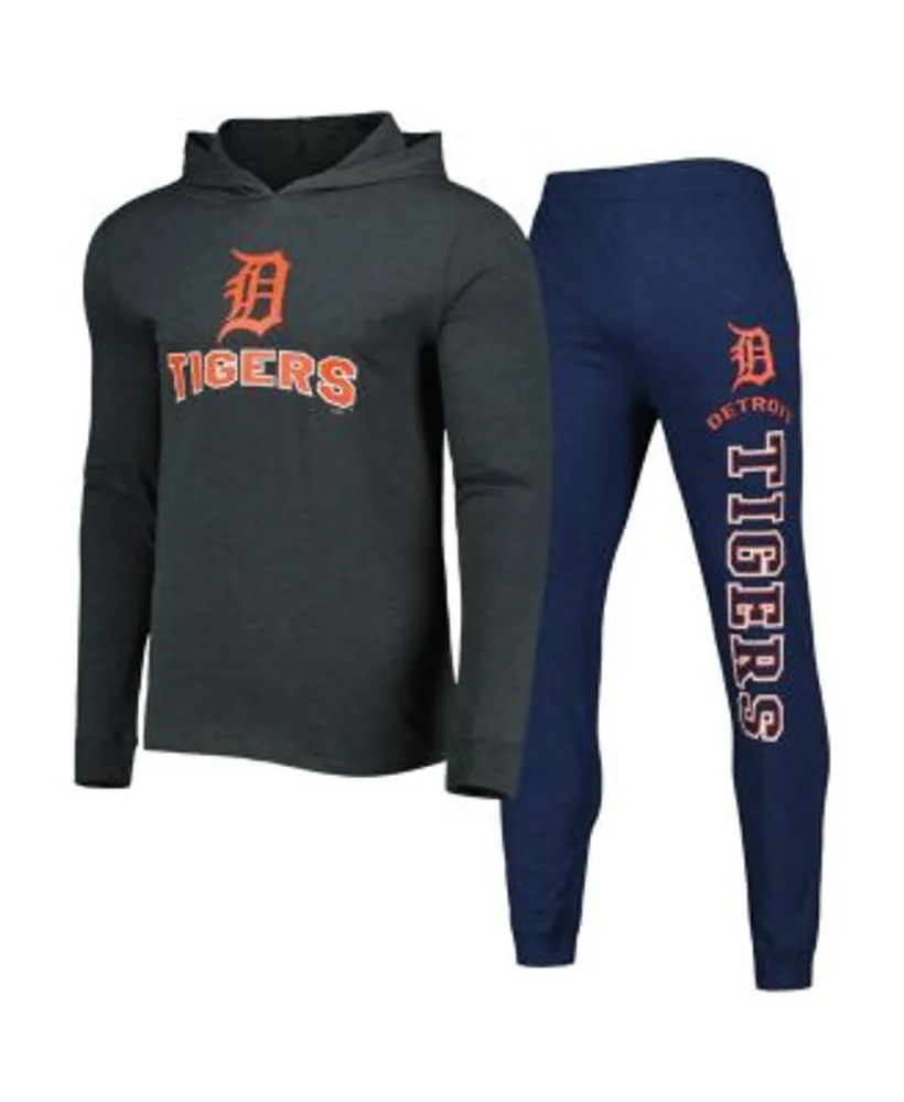 Men's Concepts Sport Navy/Orange Detroit Tigers Meter T-Shirt and Shorts Sleep Set Size: Large