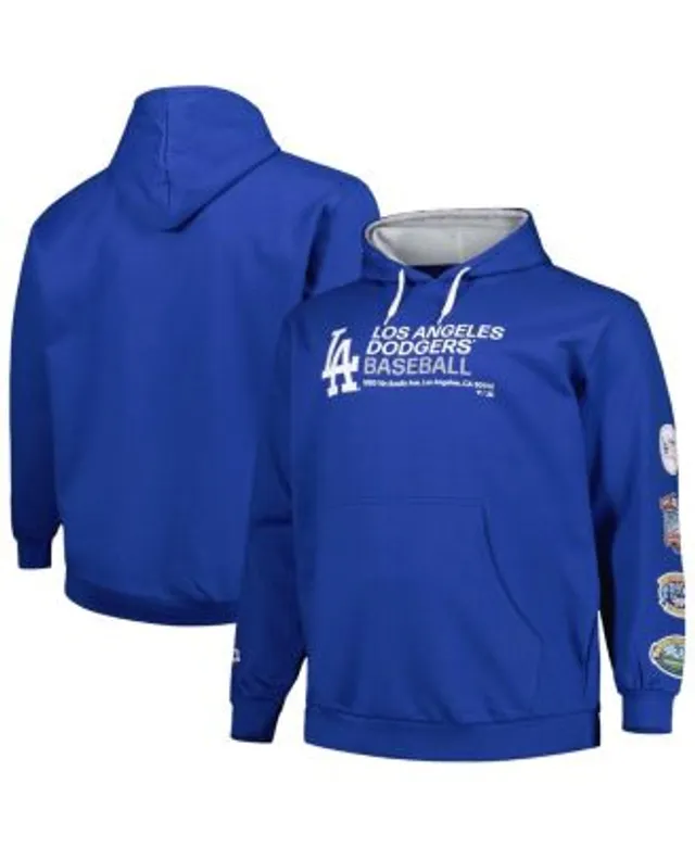 Los Angeles Dodgers Big & Tall Pullover Sweatshirt - Royal/White