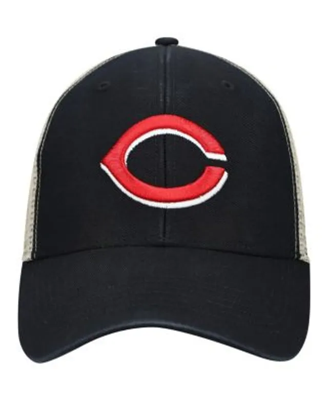 47 Brand Men's Black, Natural Cincinnati Reds Flagship Washed MVP