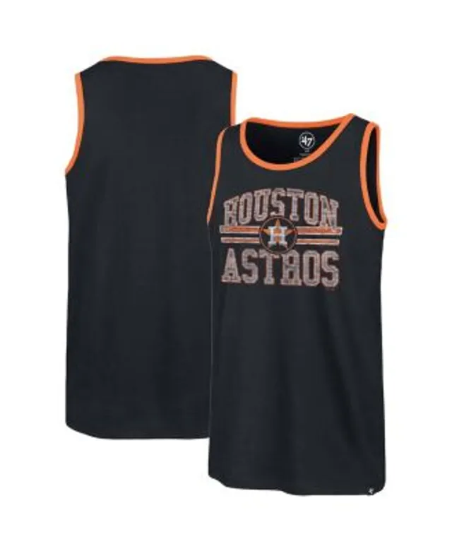 47 Men's '47 Blue Houston Astros Big Leaguer Tubular Tie-Dye Tank Top