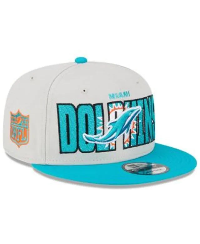 Men's New Era Aqua Miami Dolphins Script Logo Golfer 9FIFTY