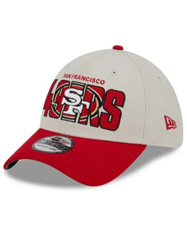 Men's New Era Stone/Scarlet San Francisco 49ers 2023 NFL Draft on Stage 59FIFTY Fitted Hat