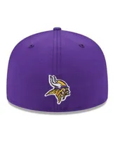 Minnesota Vikings New Era 2023 NFL Draft 39THIRTY Flex Hat - Stone/Purple