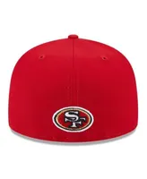 Men's New Era Scarlet San Francisco 49ers Team 59FIFTY Fitted Hat