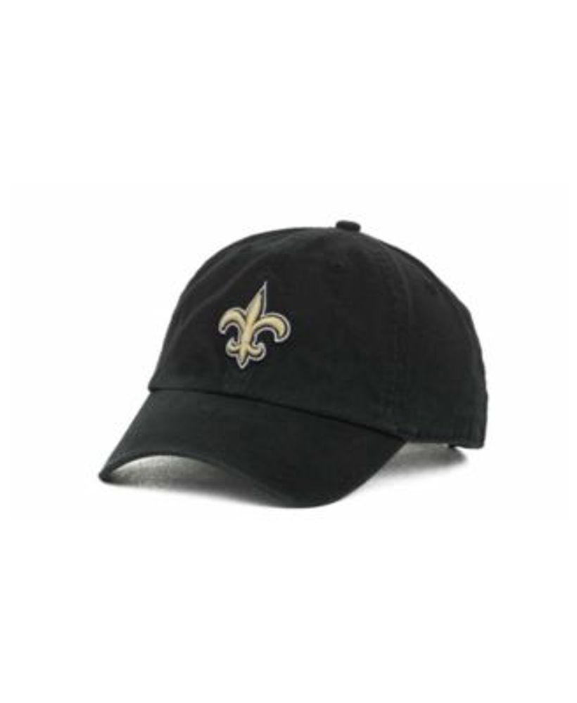 Mens New Orleans Saints '47 Brand Black Cleanup Adjustable Hat