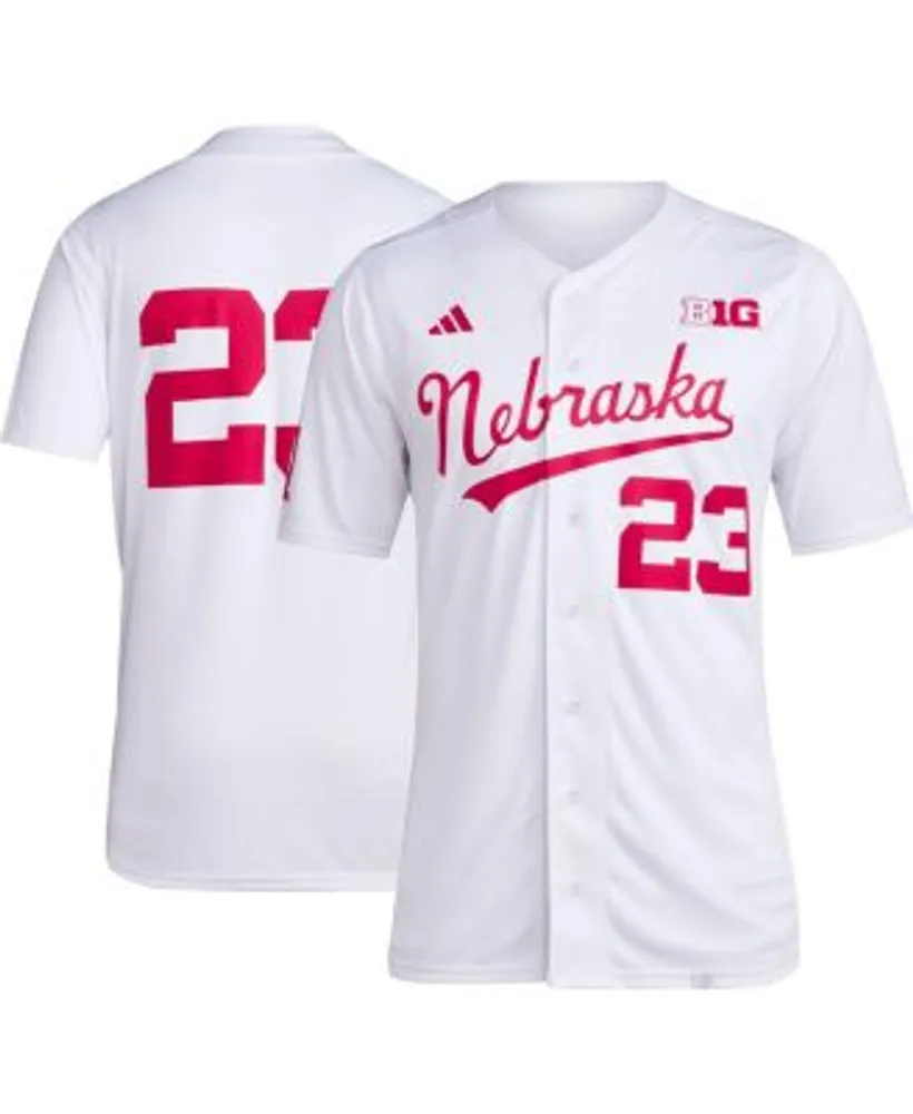 Men's Adidas White Nebraska Huskers Team Baseball Jersey Size: Medium