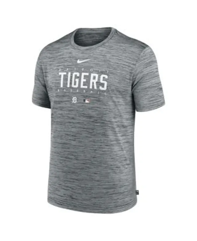 Nike Dri-Fit Men Authentic Detroit Tigers Baseball Short Sleeve  TShirt-Orange, S