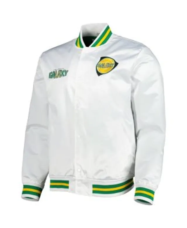 LA Galaxy Mitchell & Ness Women's Since '96 Satin Full-Snap Jacket